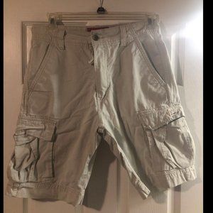 Levis Cargo Shorts Tan 32